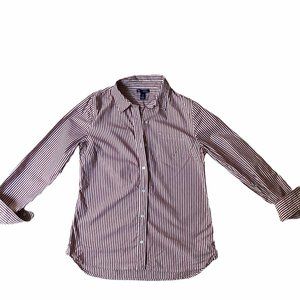 GAP Tops | Women's Striped Boyfriend Shirt
